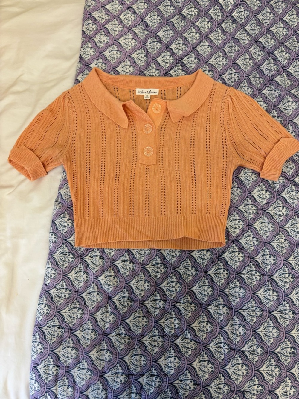 For Love and Lemons Orange Top